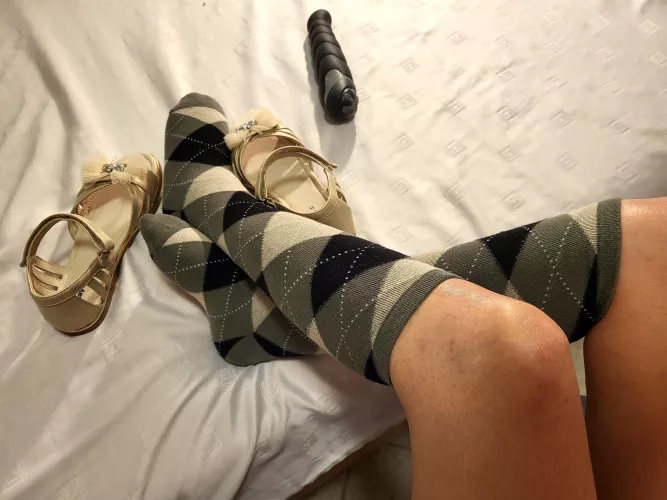 [female] I'm in argyle horny socks