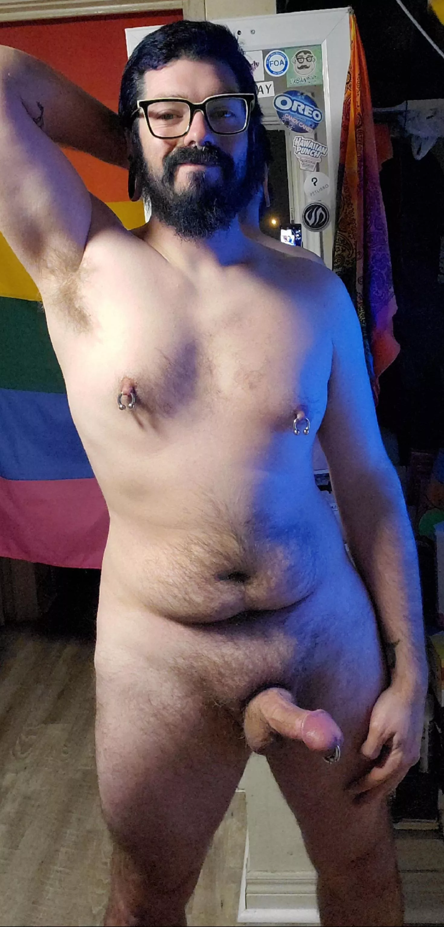 Good with a pierced and a dyed beard?