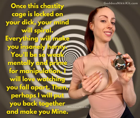 How long does it take you to start going crazy after locking the chastity cage on?