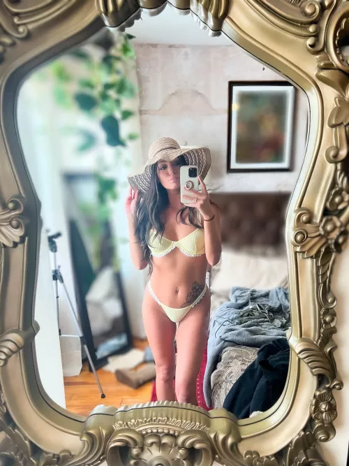 Just a mom trying on swimsuits