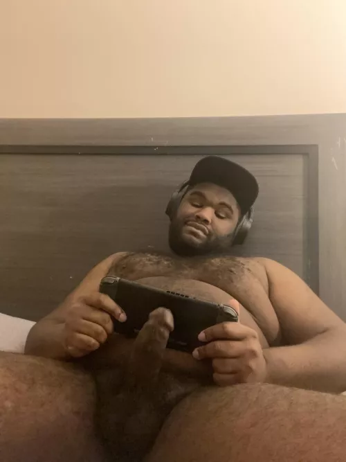 Just vibing with my cock out.