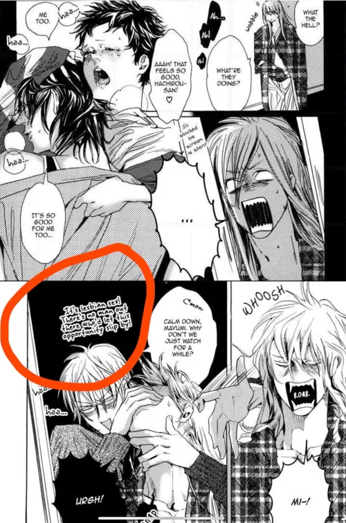 [Kareshi Glamorous] OK so this is cracking me up. The two bottoms got together and top is calling it lesbian sex 🤣