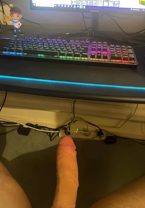 (M) Looking for that under the desk support. 🥰