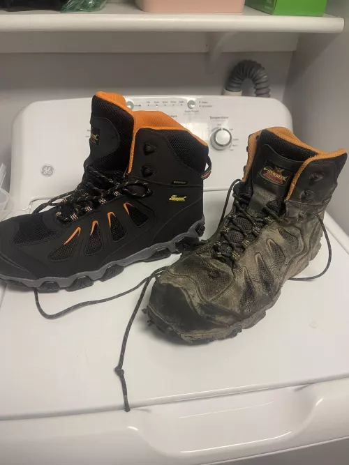 New Vs. 6 months of use on the farm