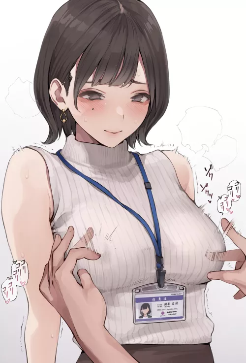 Nipple tweaking through the sweater (KOH) [Original]