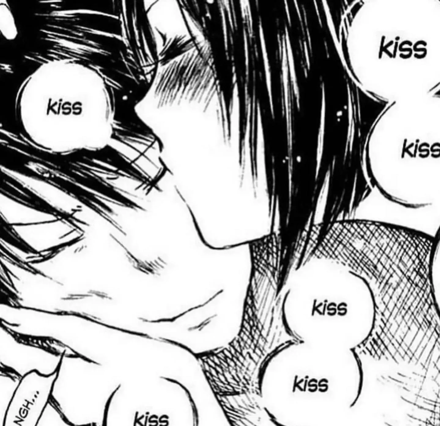 Pampering a good boy with kisses and cuddles is everything