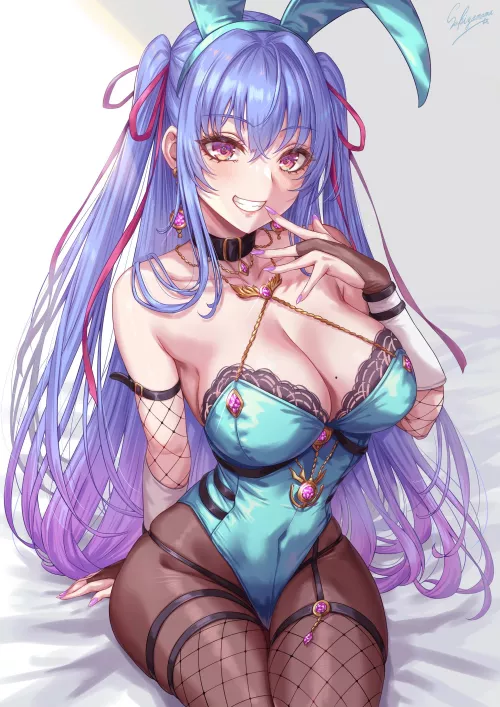 Purple/Blue Bunny Girl