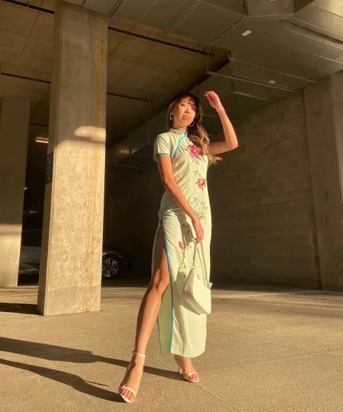 Qipao and heels