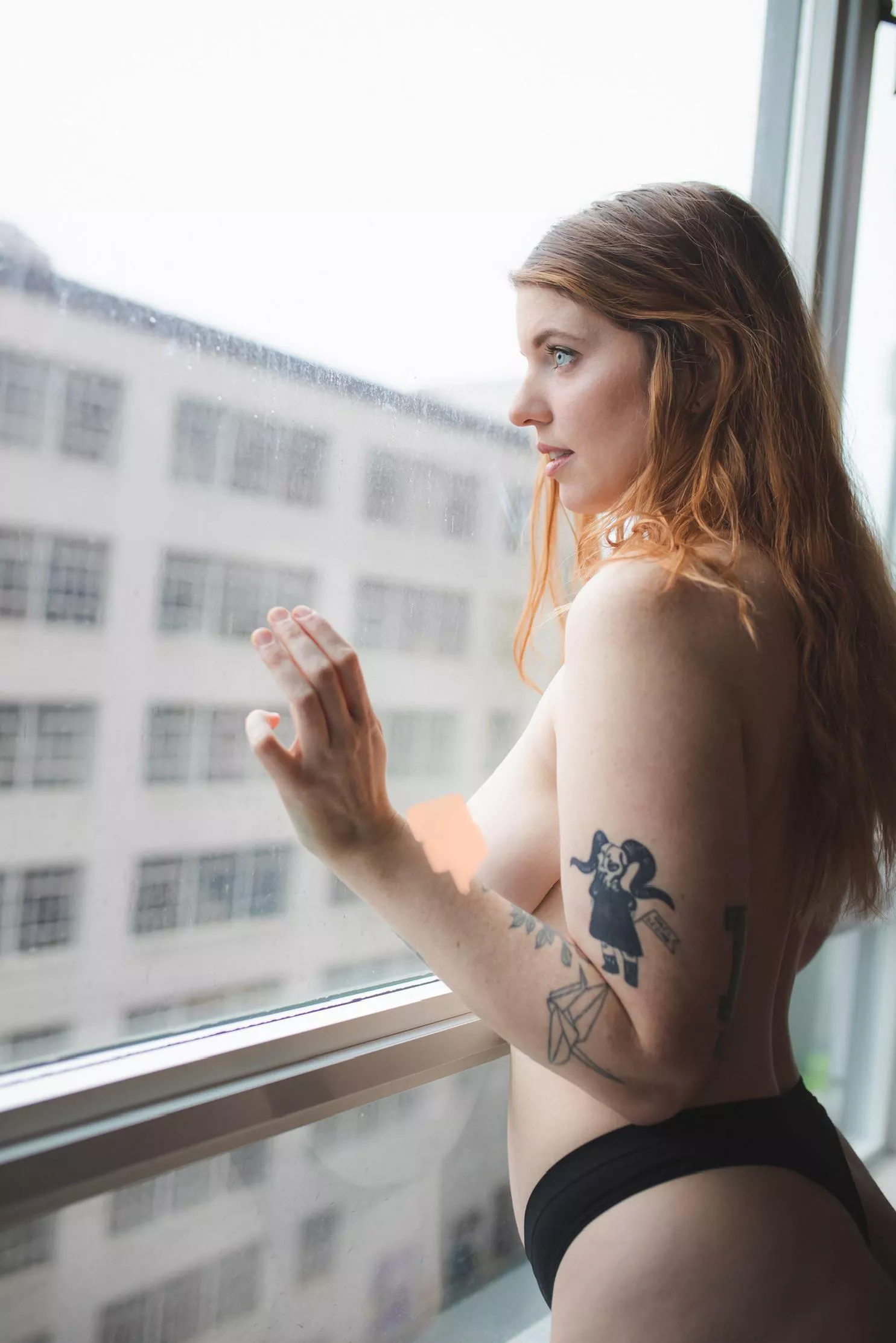 React if you’d pound me against the window