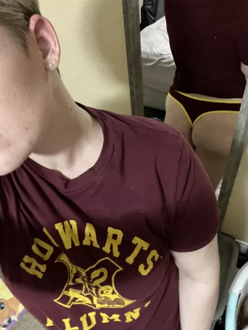 So excited about Hogwarts Legacy- now I can play in my matching thong.