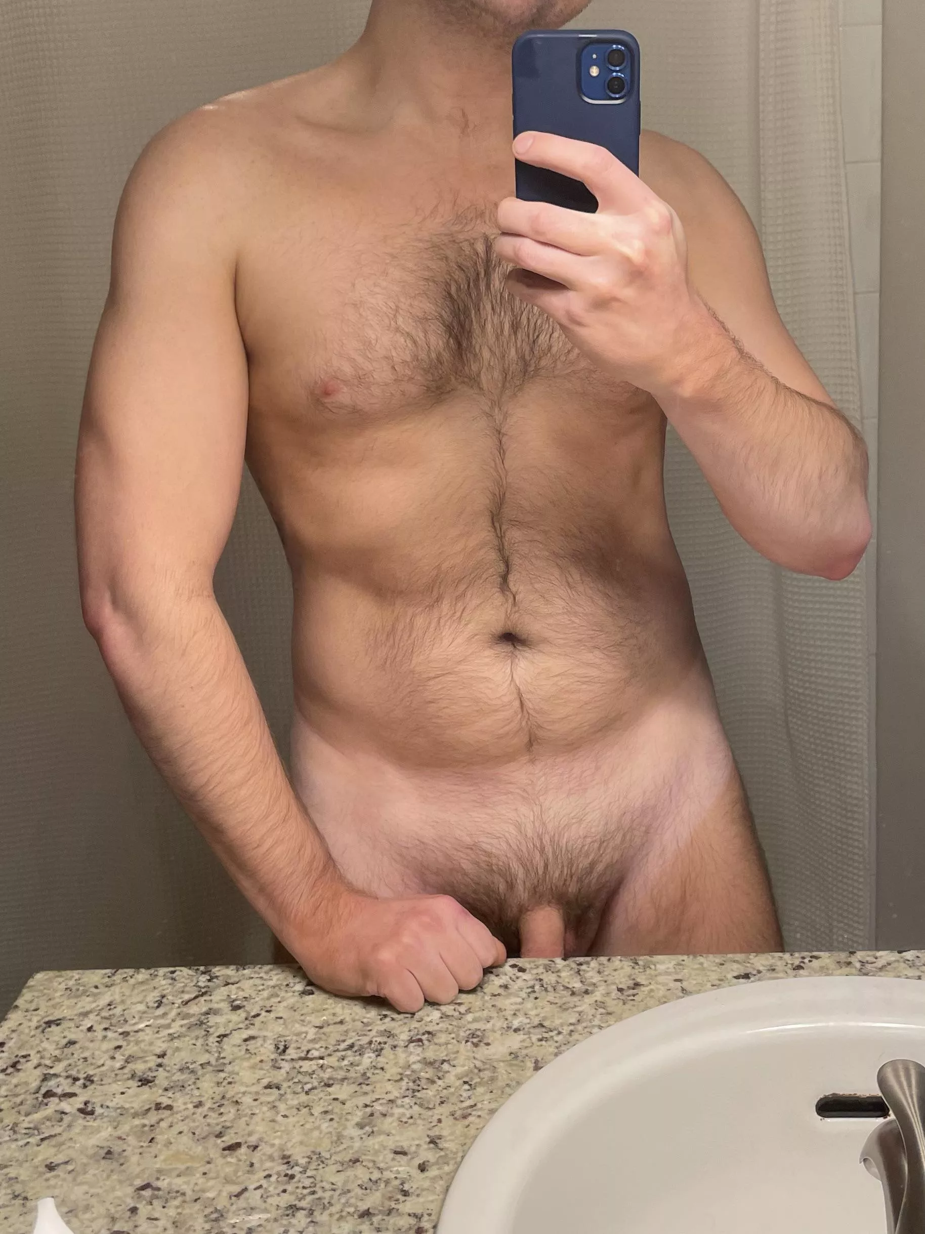 Some modest chest hair