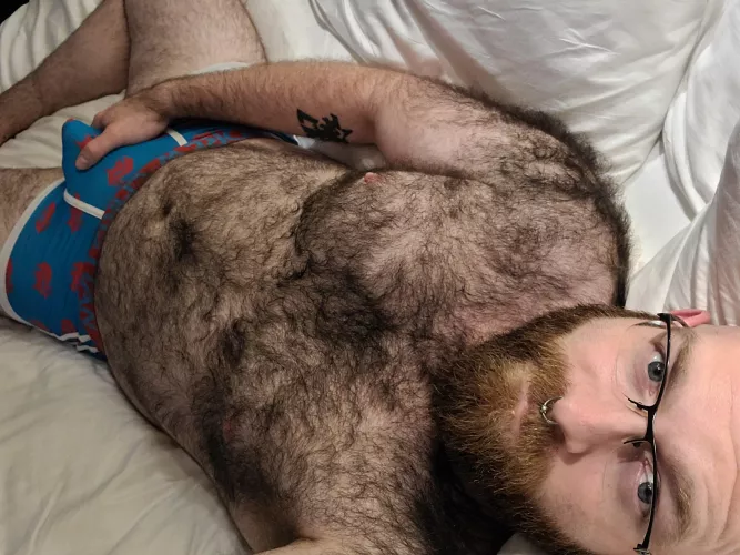 Wanna snuggle up with this teddy bear?