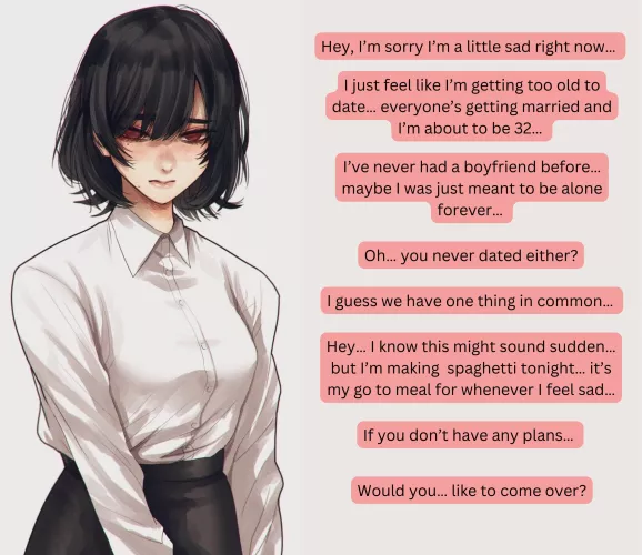 What would you do? FIXED[Coworker] [Friend to lover] [Sad] [Savior] Artist: HOSHI_SAN_3 (Twitter)