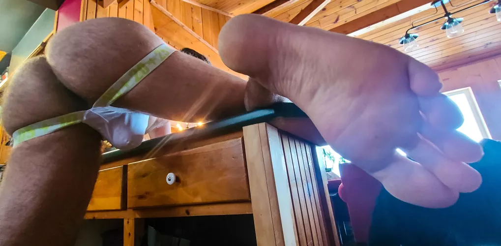 what you licking first?