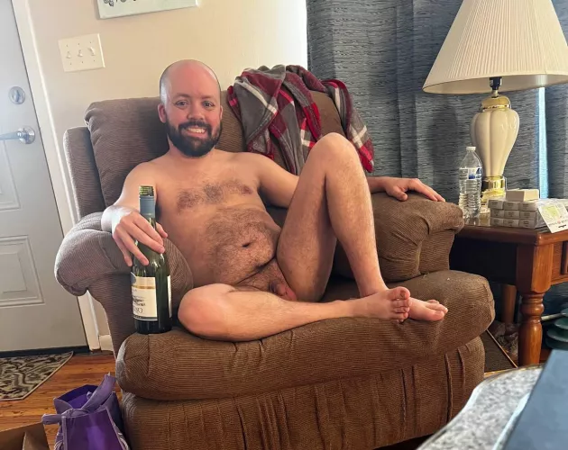 When it’s been a long day clearing storm debris due to high wind and you’re ready to unwind.