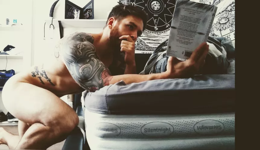 When the book gets too good and you find yourself in weird positions