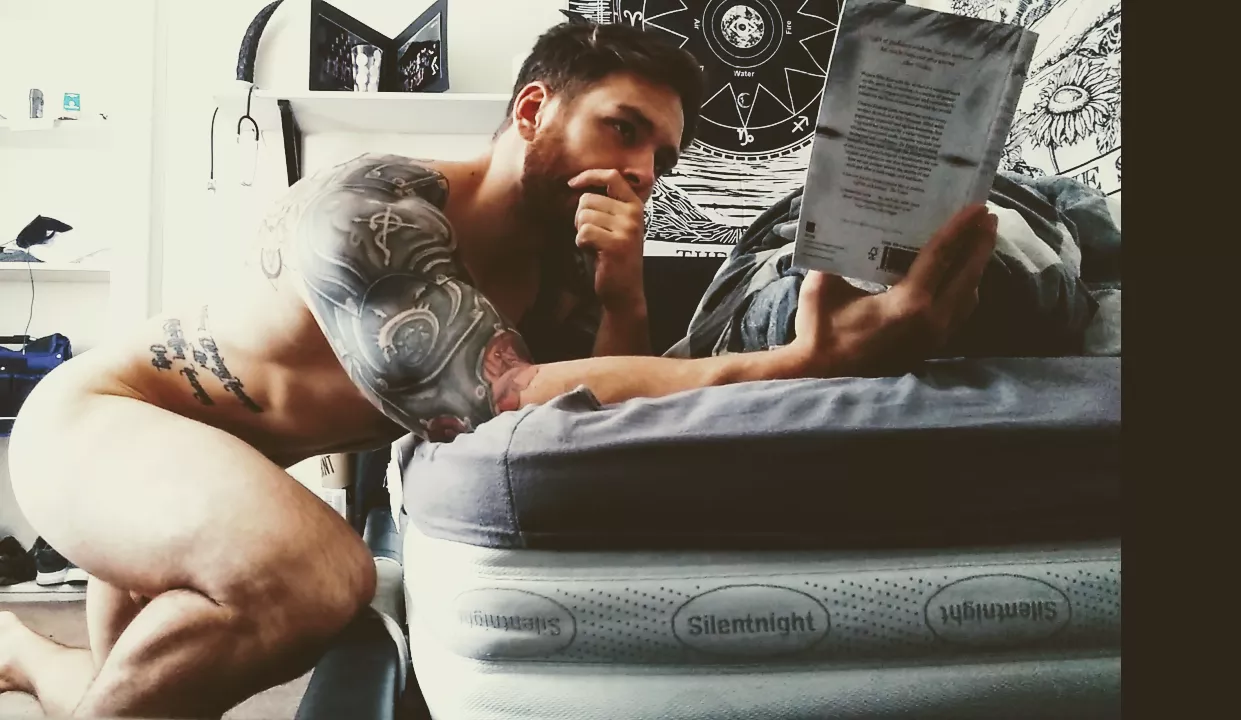 When the book gets too good and you find yourself in weird positions