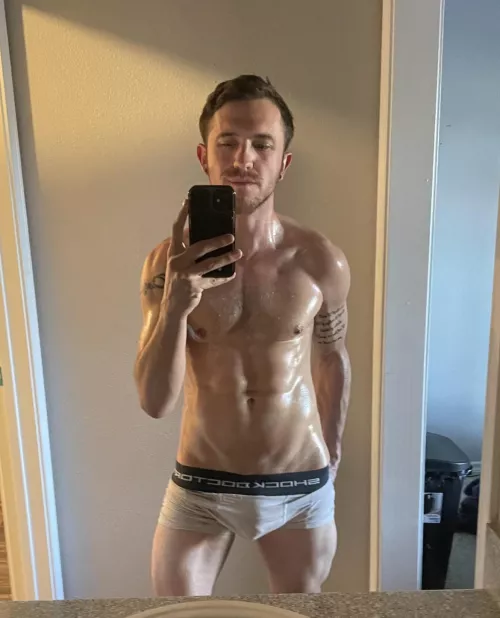 Would you let me massage you everywhere like this? I hope my bulge isn’t too distracting 😉