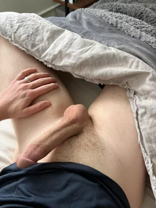 (28) Suck my balls and stroke my cock until I cum all over you
