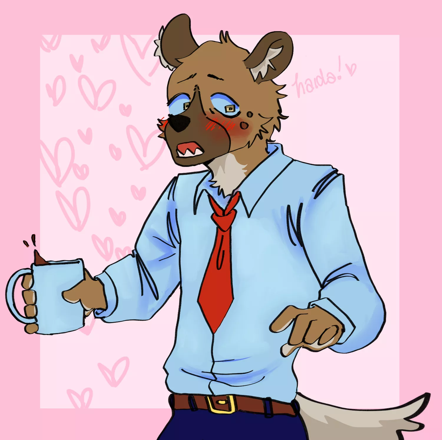 aggretsuko's haida! (art by me!)