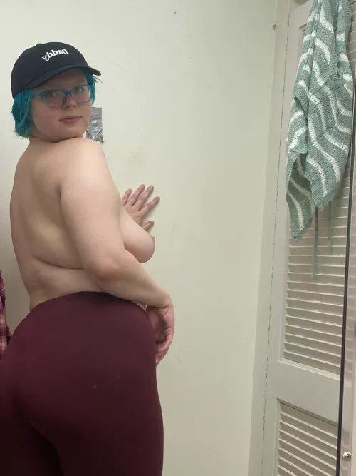 Blue hair blue glasses to match