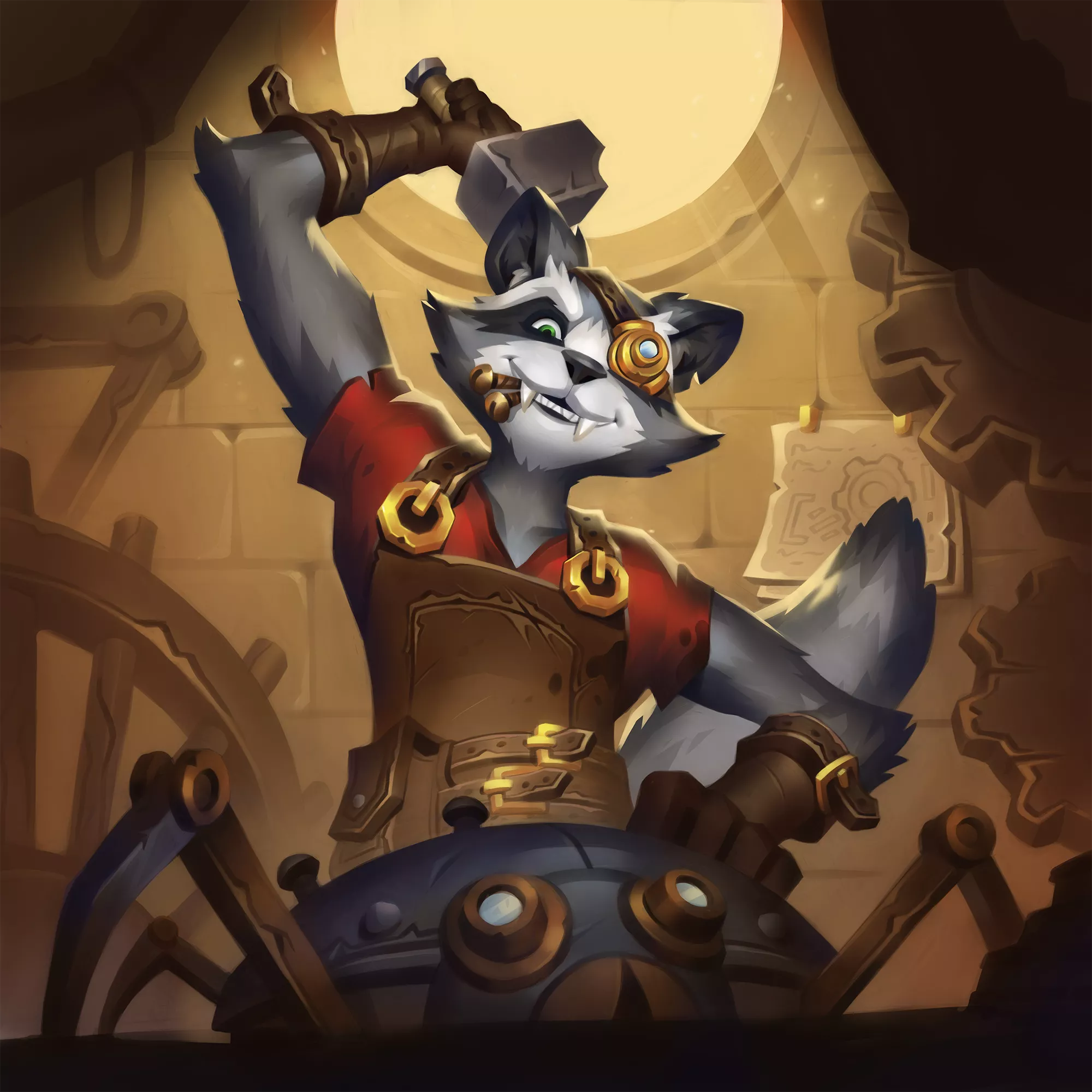 Check out this raccoon engineer from our upcoming animal fantasy game!