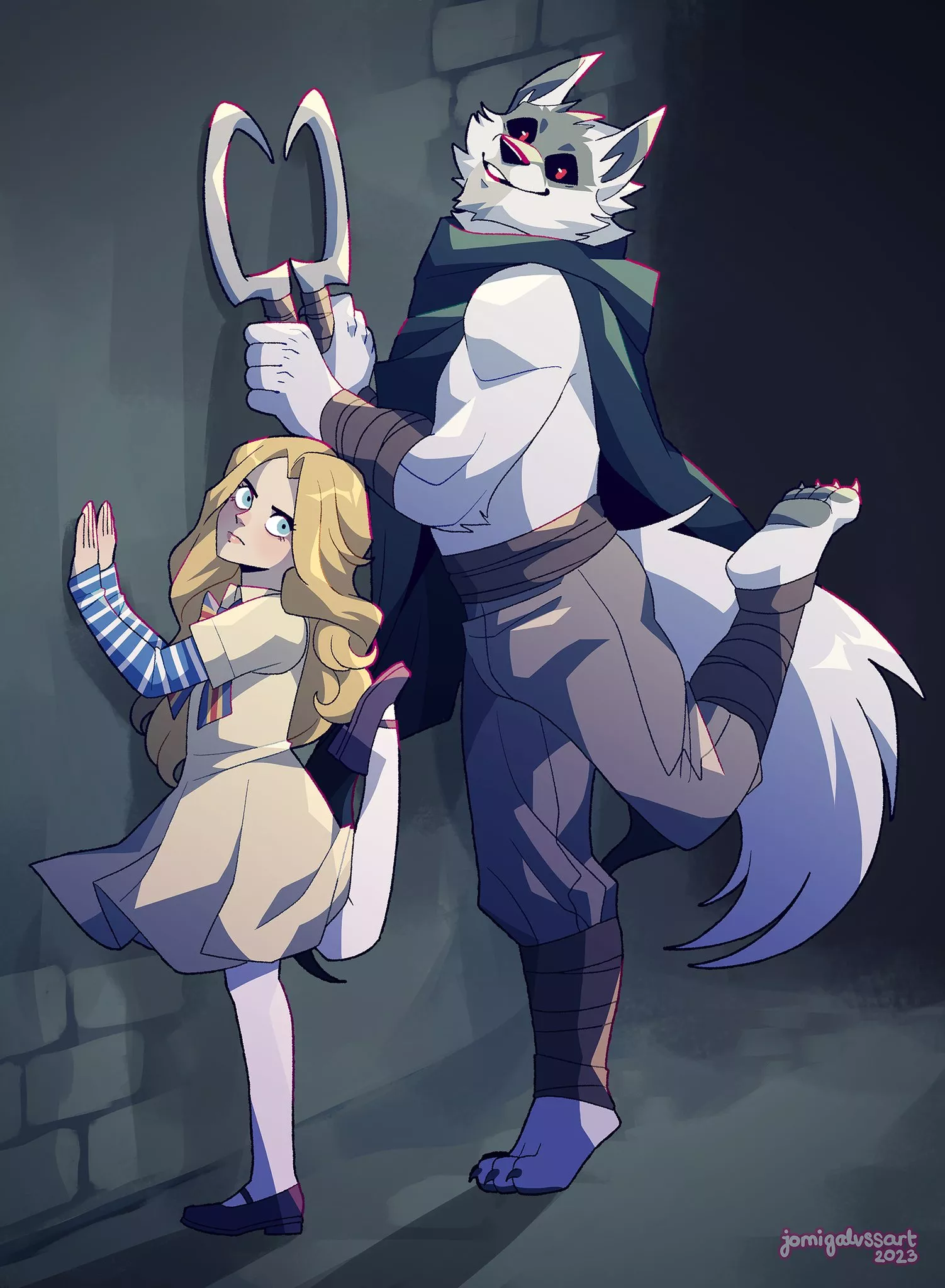 Death & Megan 🐺🎶 (jomigalvssart)