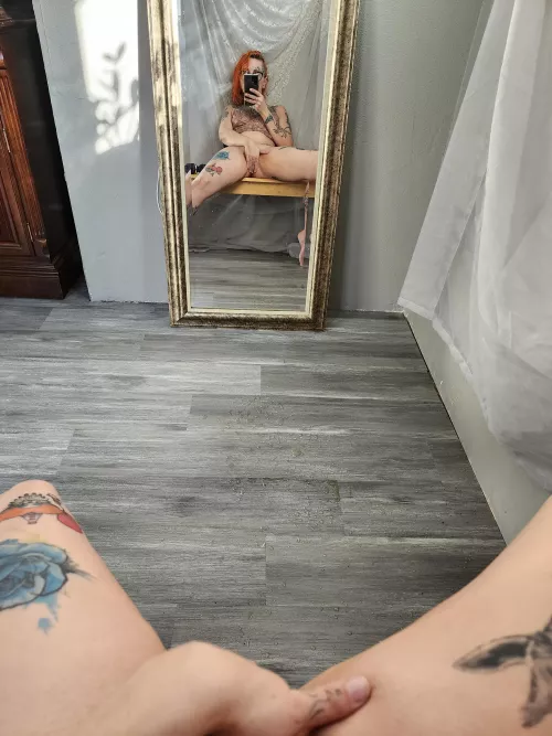 Didn't quite hit the mirror.... Maybe next time 🥵