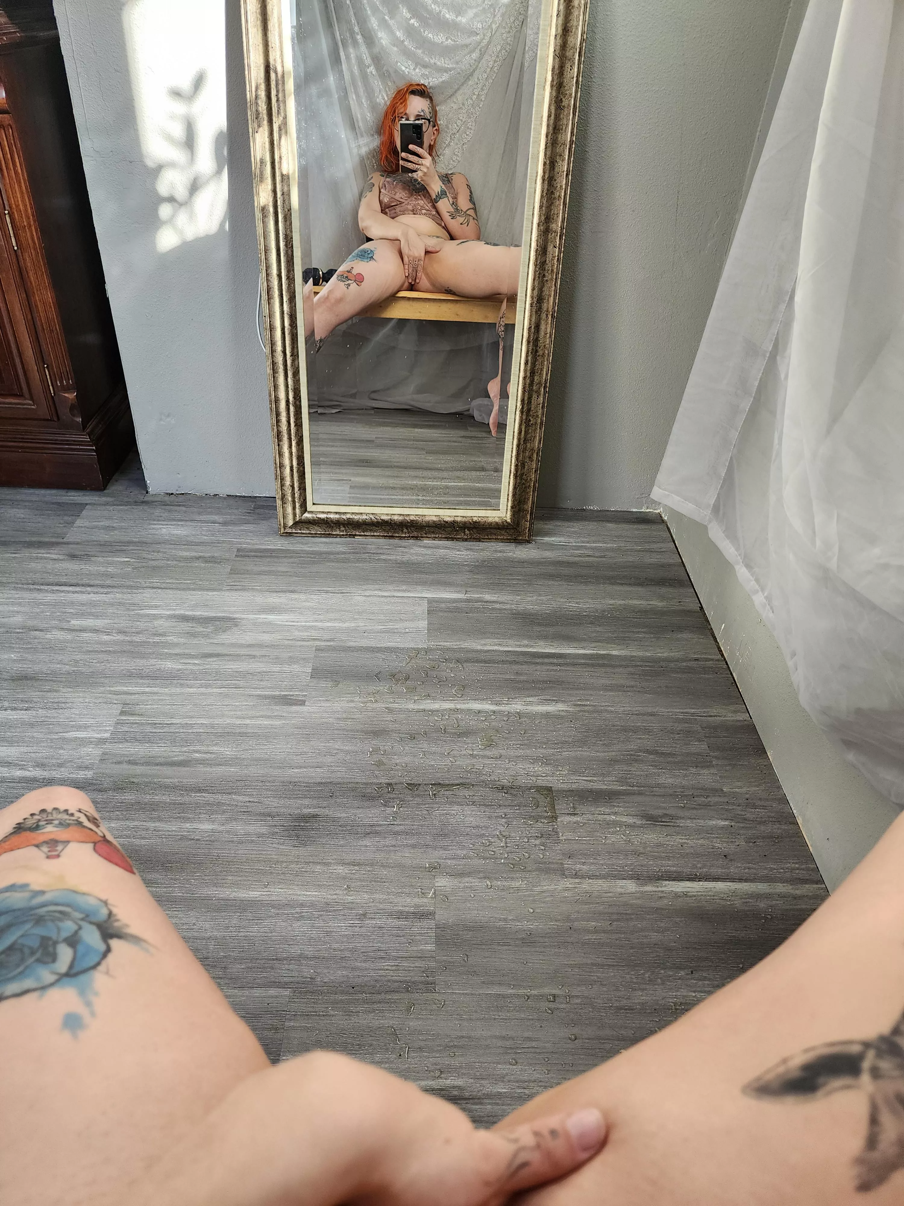 Didn't quite hit the mirror.... Maybe next time 🥵