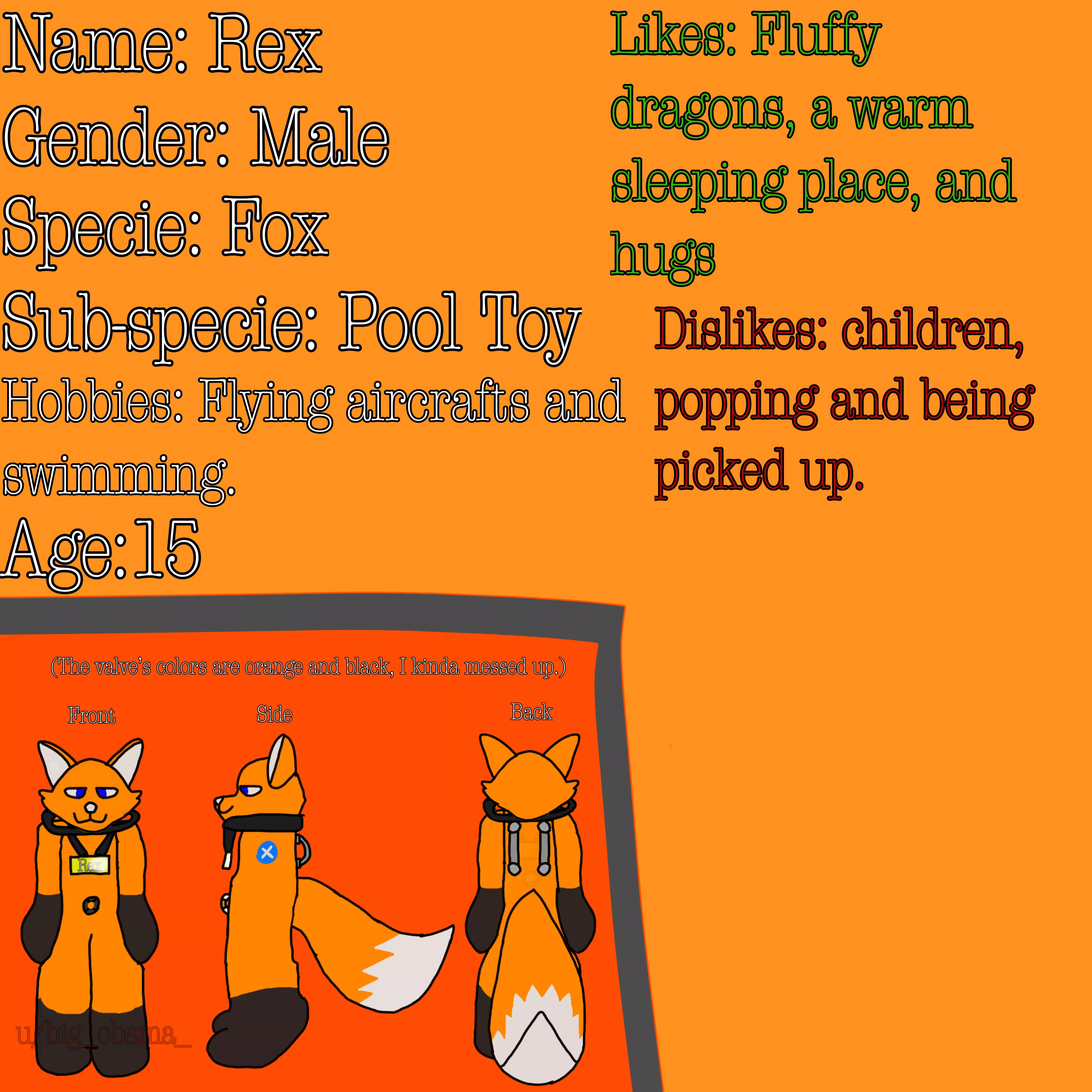 Finished big_obama_’s fursona request, everyone, greet Rex!