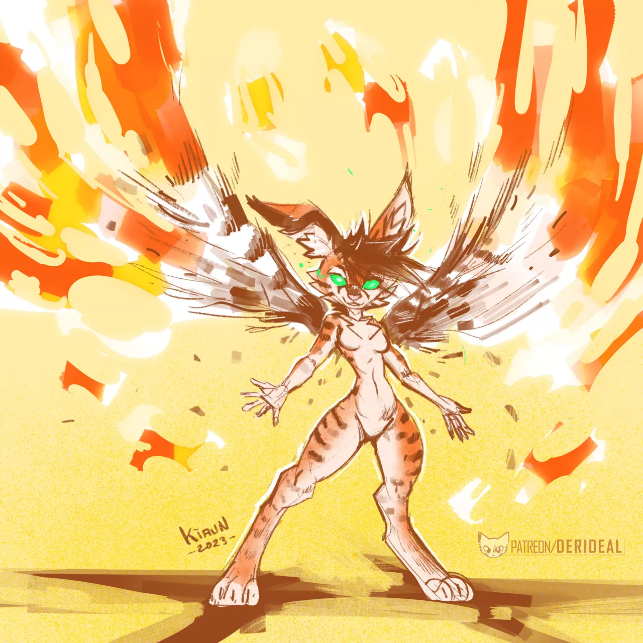 Fire tigerbun (art by me)