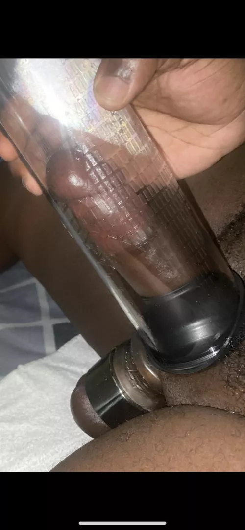 First time pumping , First time using 2 balls stretchers 😯