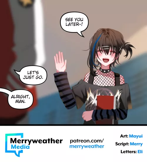 Goth boi smiling brightens my day