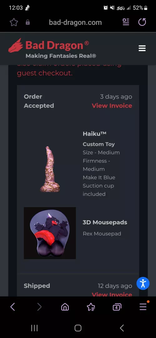 Hallelujah! They updated my order!