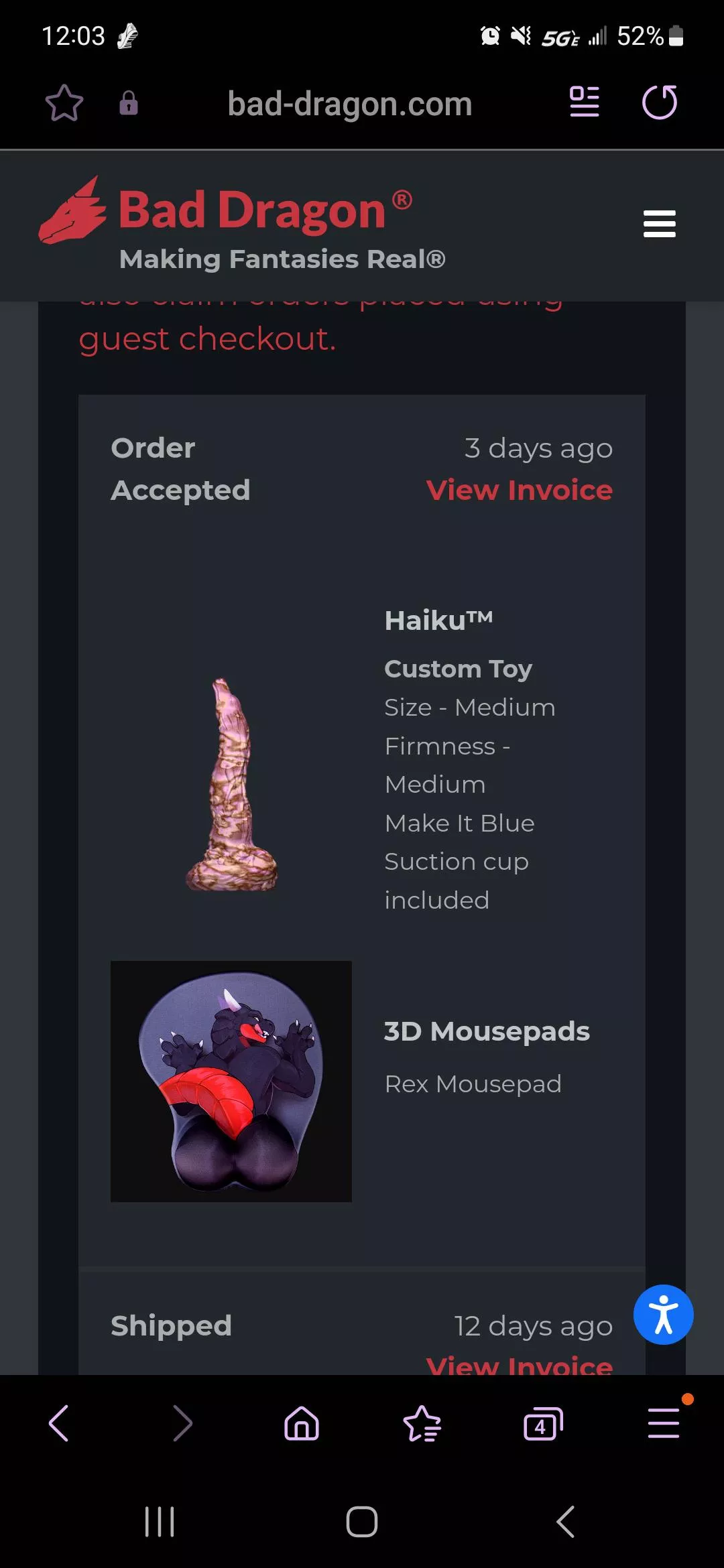 Hallelujah! They updated my order!