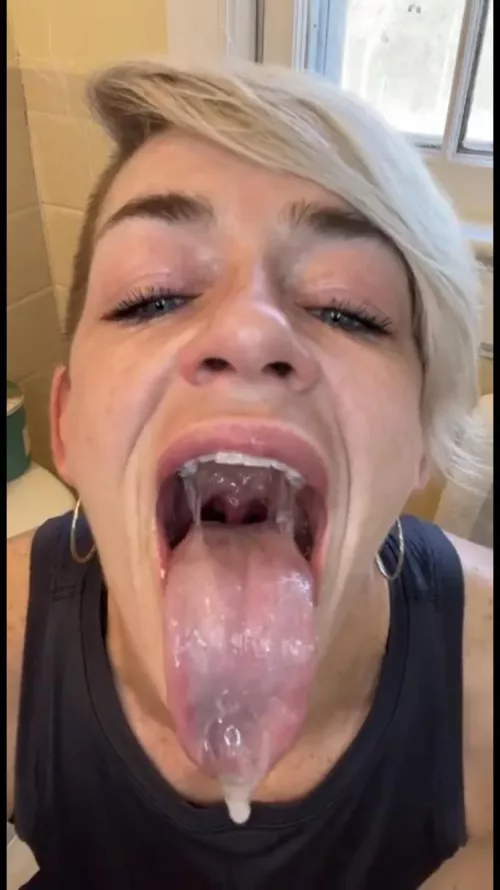 I don’t swallow until two loads are in