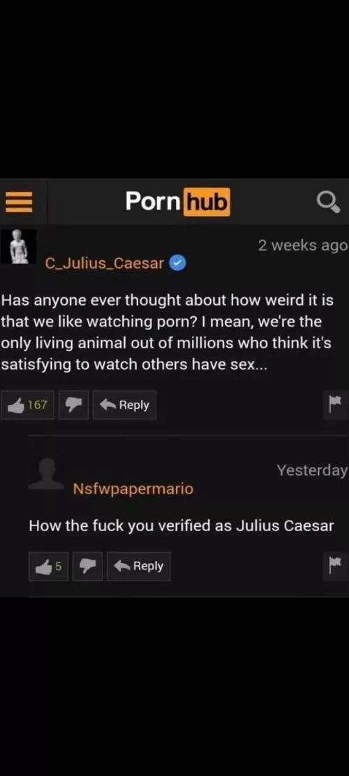 I guess Julius Ceaser does make a point