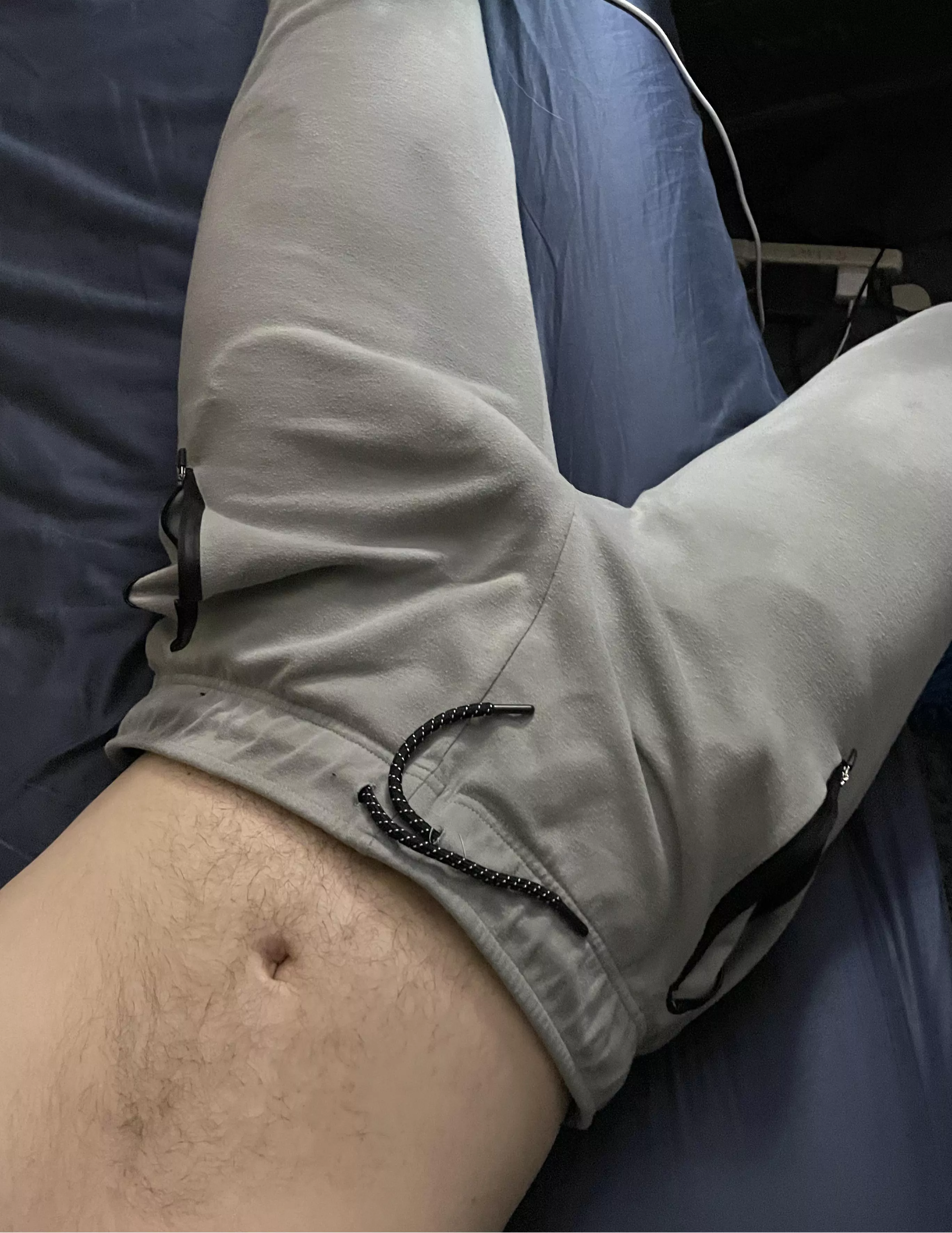 I hear grey sweatpants are popular..