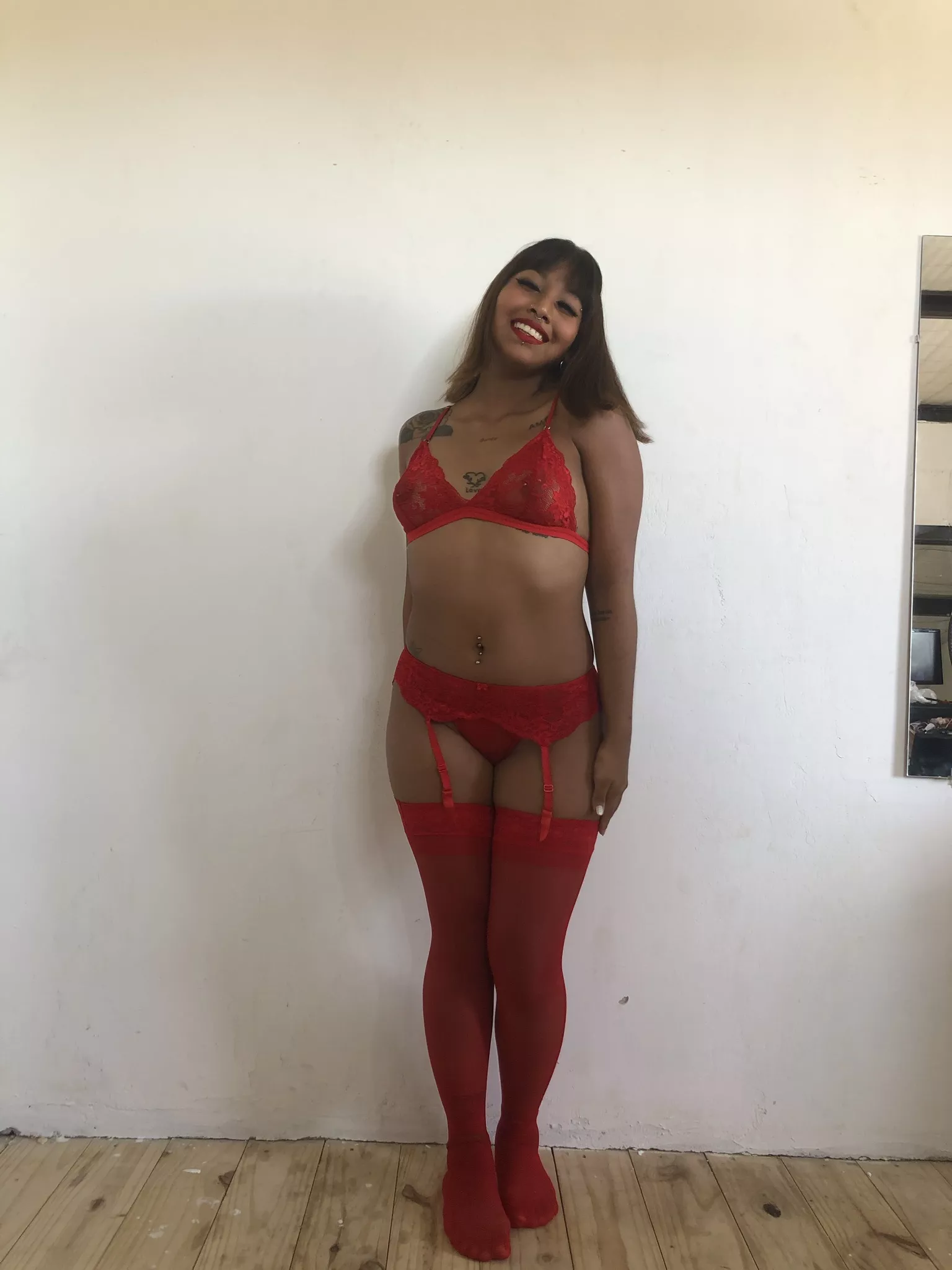 I love wearing sexy lingerie