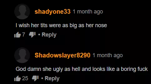 I wish her tits were as big as her nose