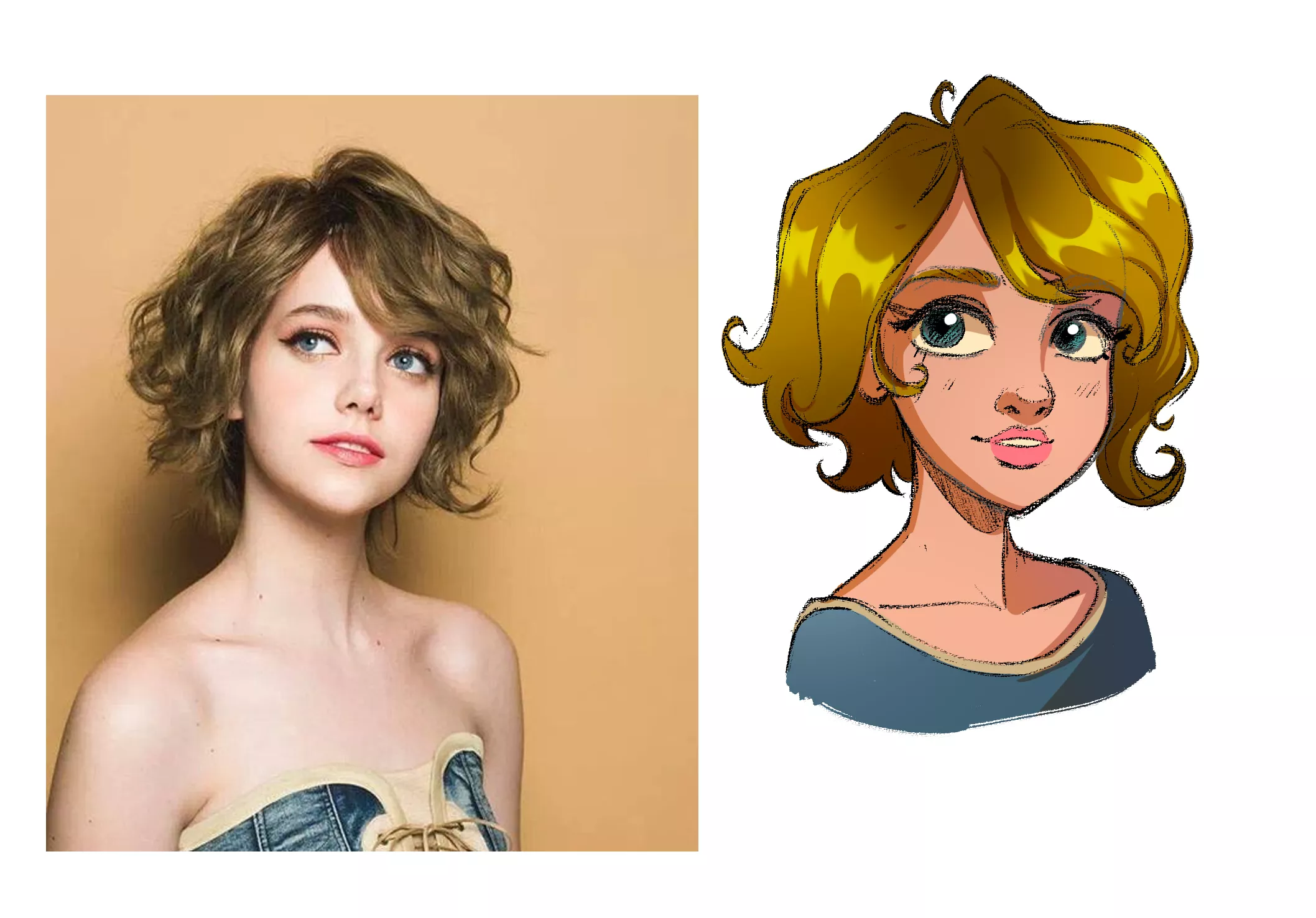 I'm trying to draw people in Disney style for twitch icon! What do you guys think? ☺❤