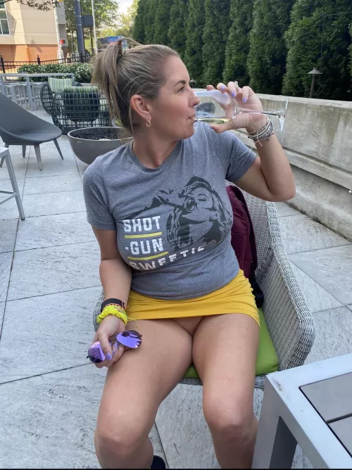 It was a beautiful day for a glass of wine