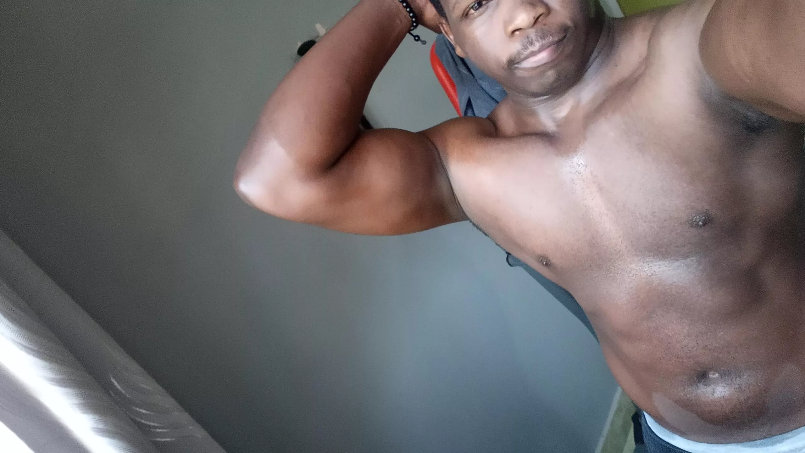 Just a boy and his bicep. Happy about the progress so far