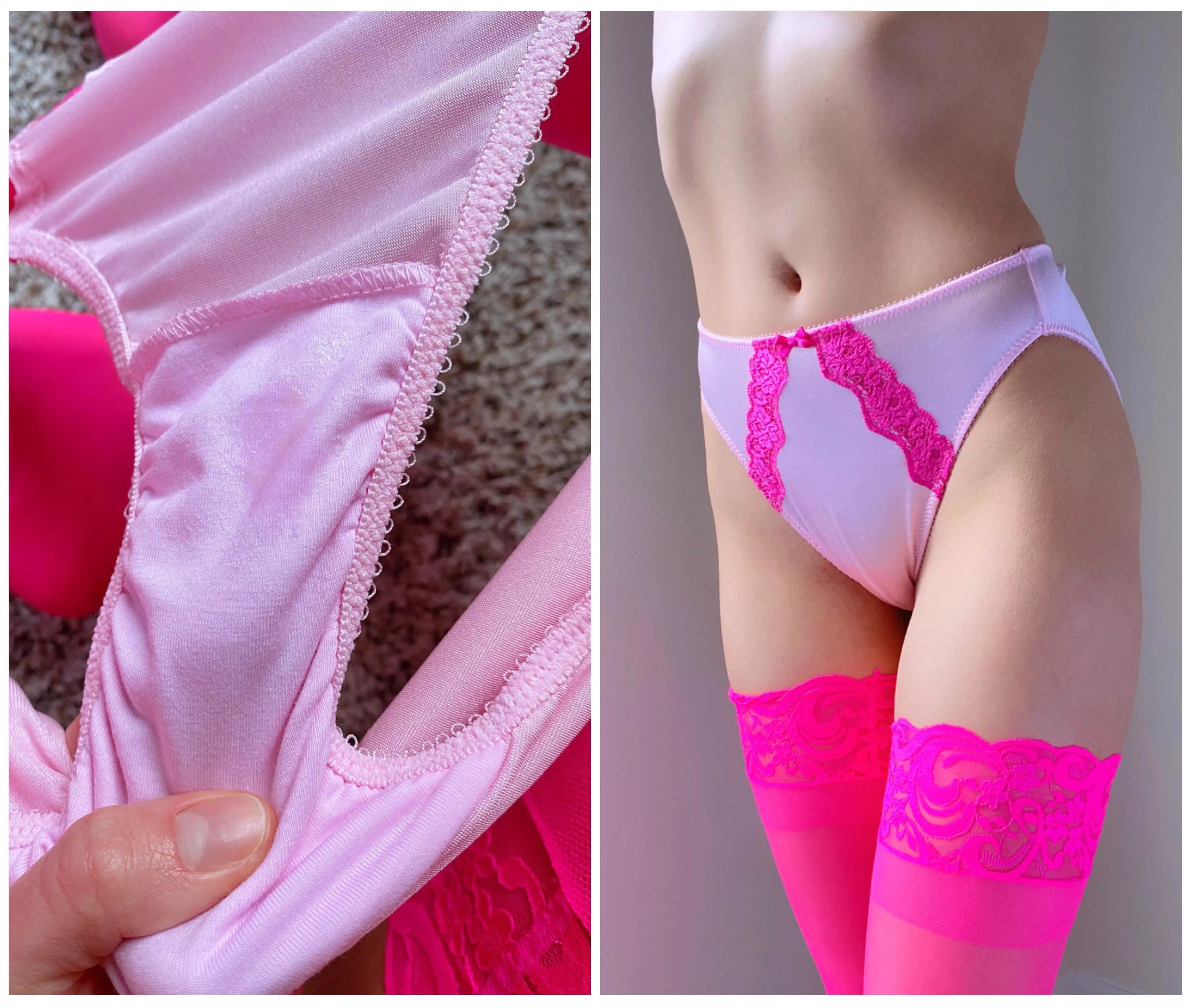 Just took some pics and I found a little shiny spot inside after… 💦😍