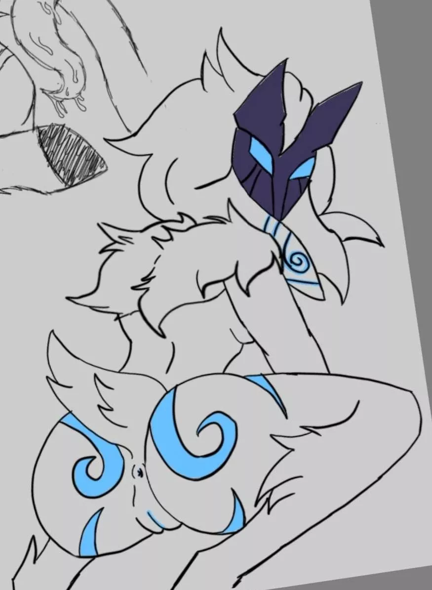 Lamb booty sketch (@VulpineDawn)