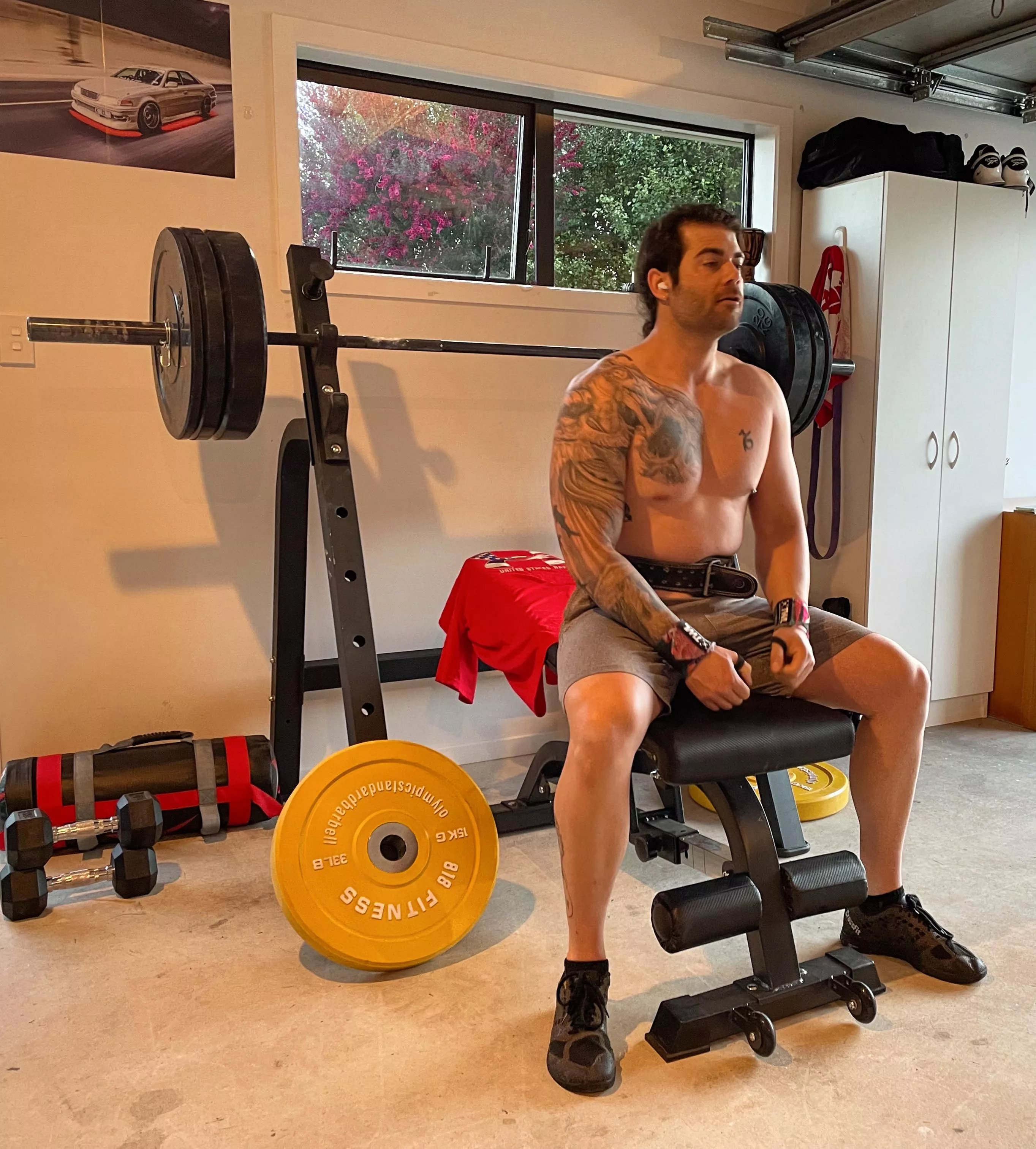 Let’s close the garage door and workout together…