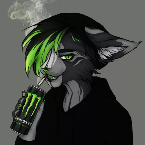Monster energy FTW! [art by me, @para51t1cal on Twitter]