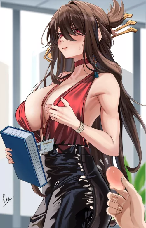 Ms. Beidou this fell from your blouse [Genshin Impact]