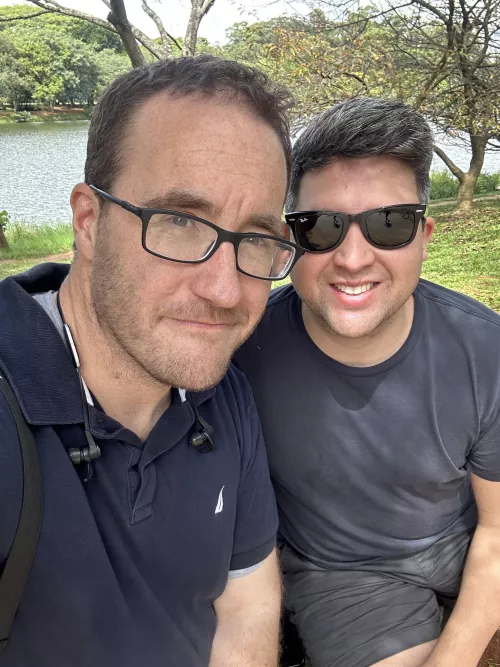 My boyfriend and I in Brazil today.