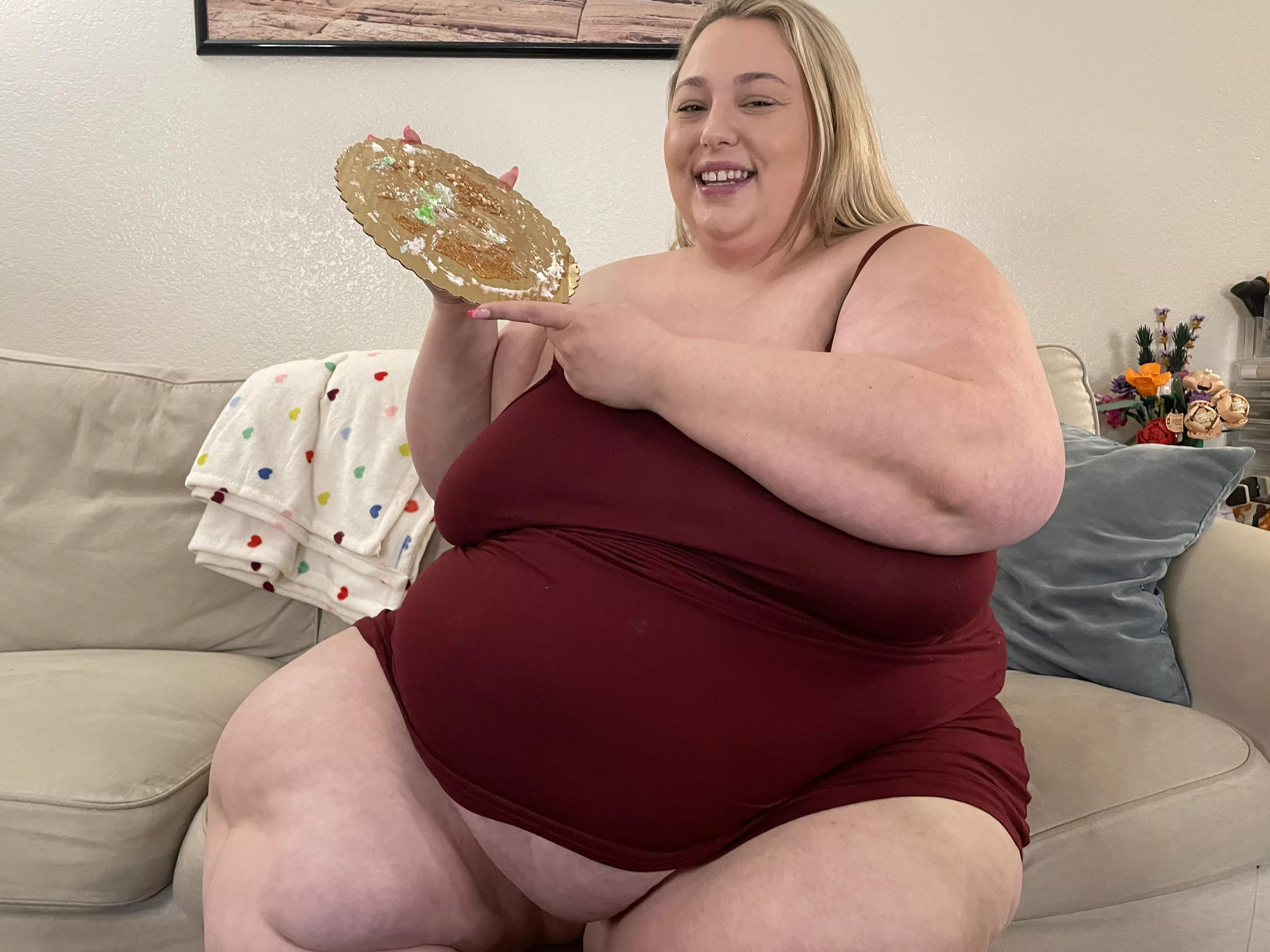 Nothing turns me on more than eating an entire cake while getting fucked from behind!